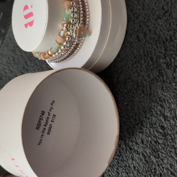 BP "You're The Apple of my Pie", Women's 4-pc Bracelet Set - Picture 2 of 5